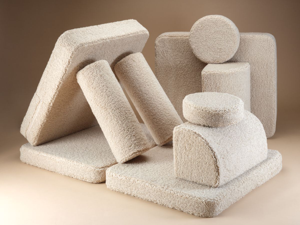 Wigiwama Kinderspielbank, 9-teilig, aus Teddyfell Keks