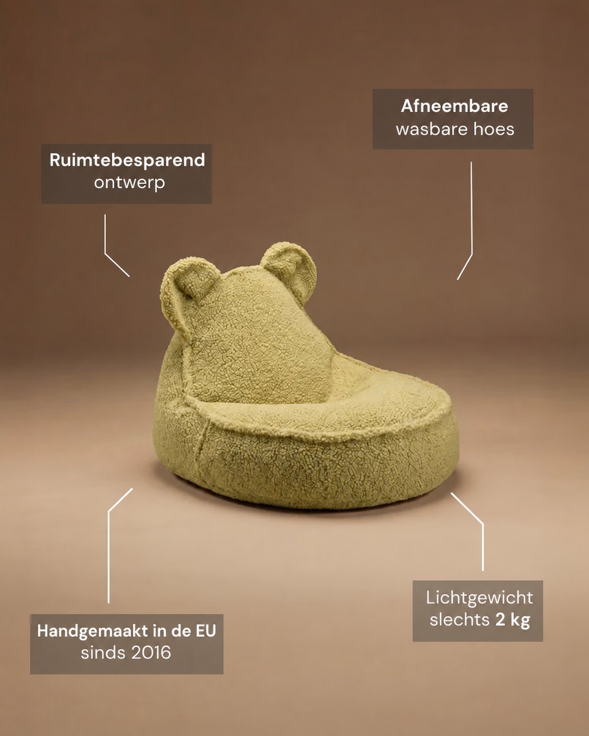 Kenmerken Wigiwama Berenzitzak Matcha