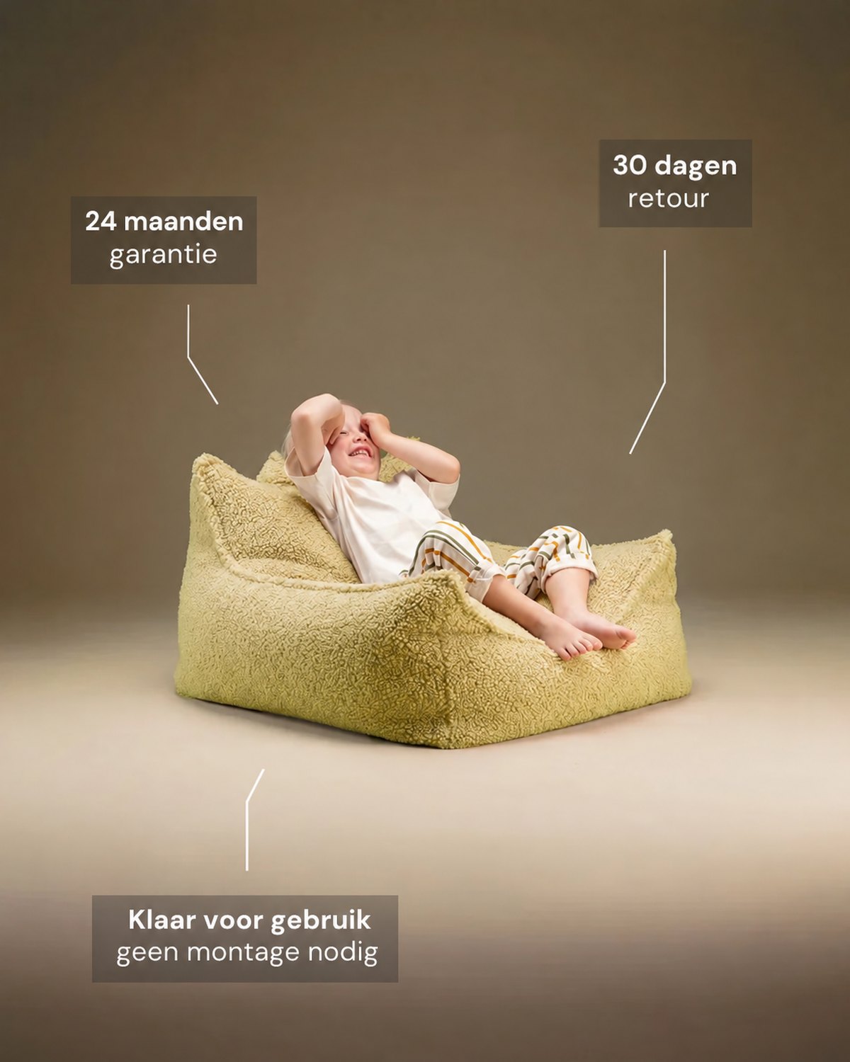De Wigiwama zitzakstoel Matcha