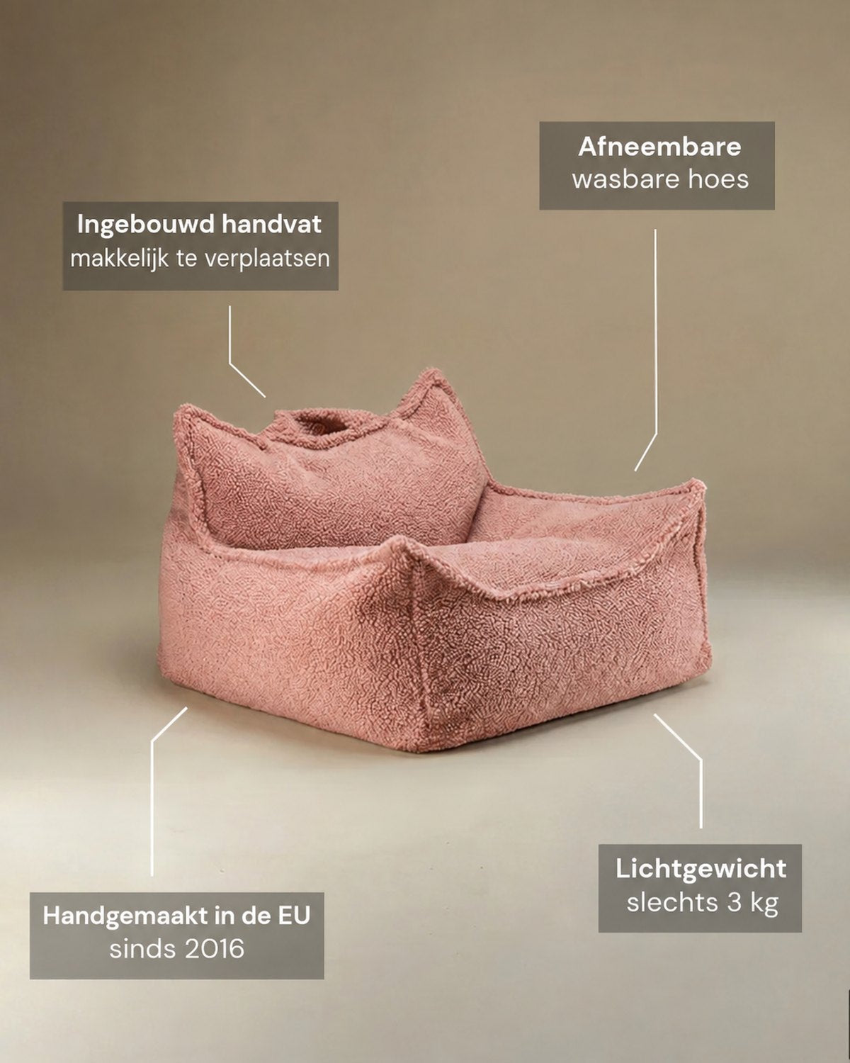 Kenmerken Wigiwama Zitzakstoel Guava