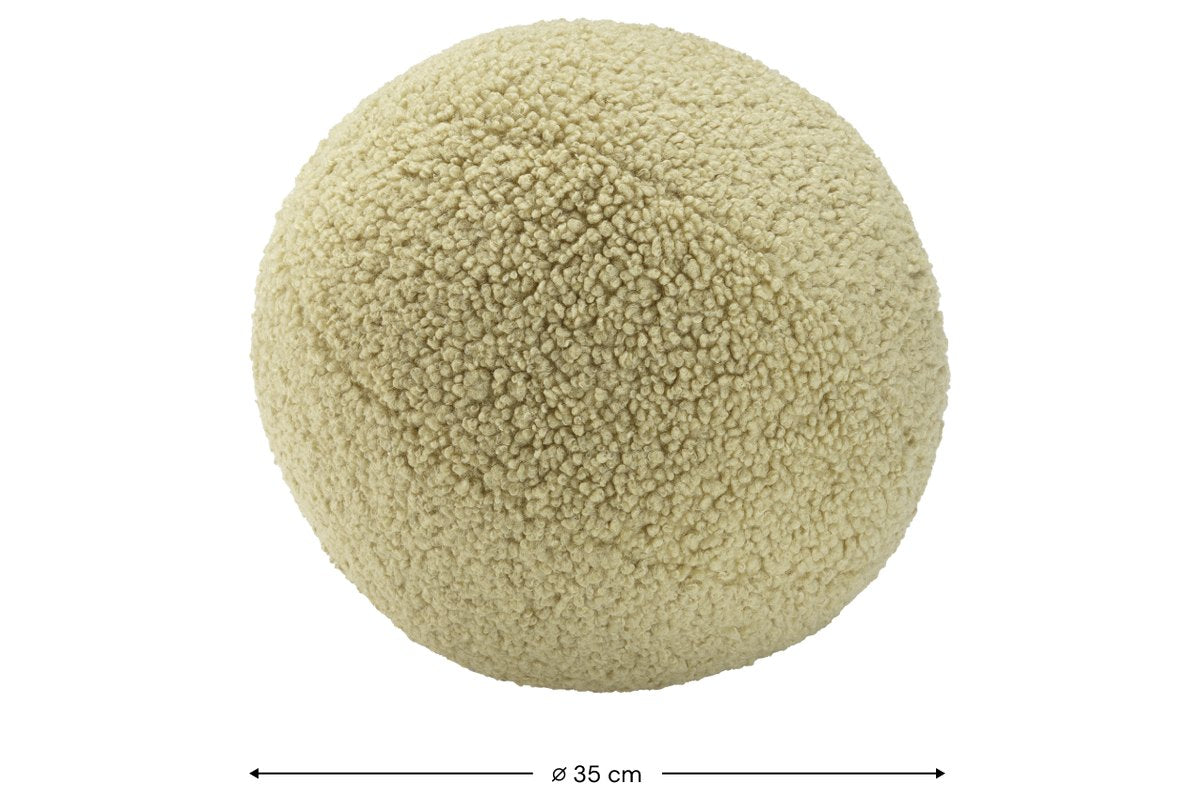 Afmetingen Wigiwama Teddy Bolster Cushions Matcha: Ø 35 cm