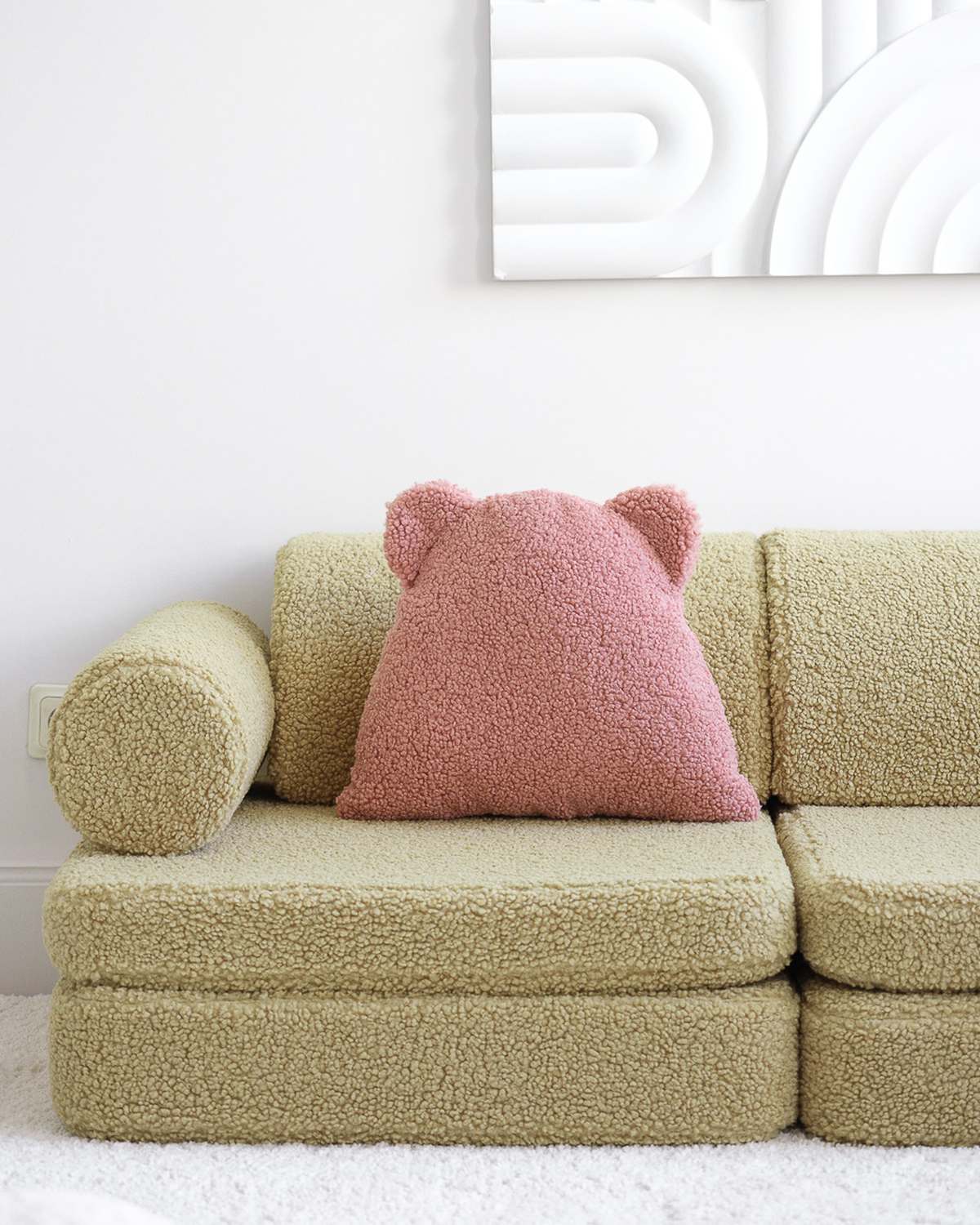 Kenmerken Wigiwama Teddy Bear Cushion Guava