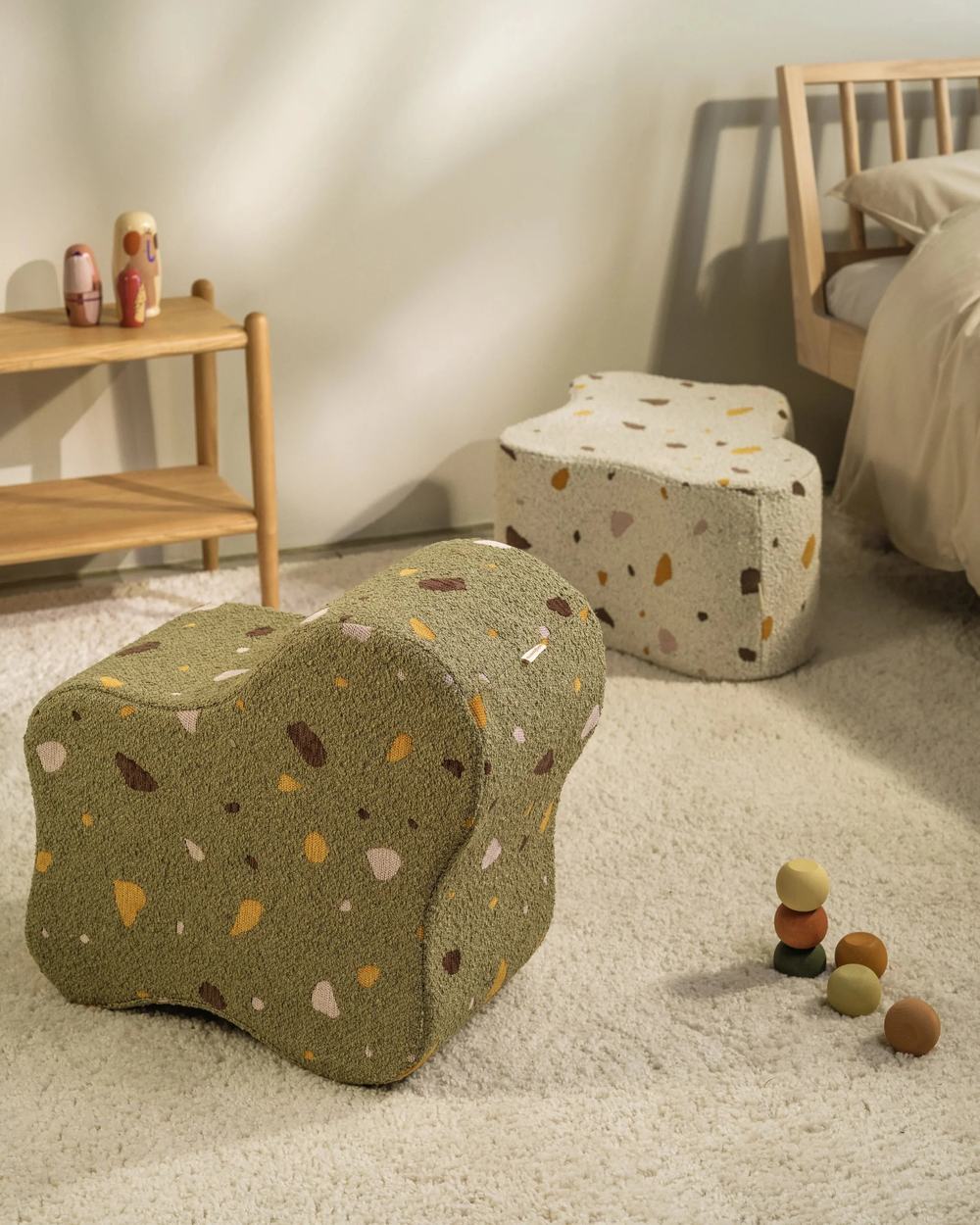 Wigiwama Wolkenpoef Moss in een kinderkamer