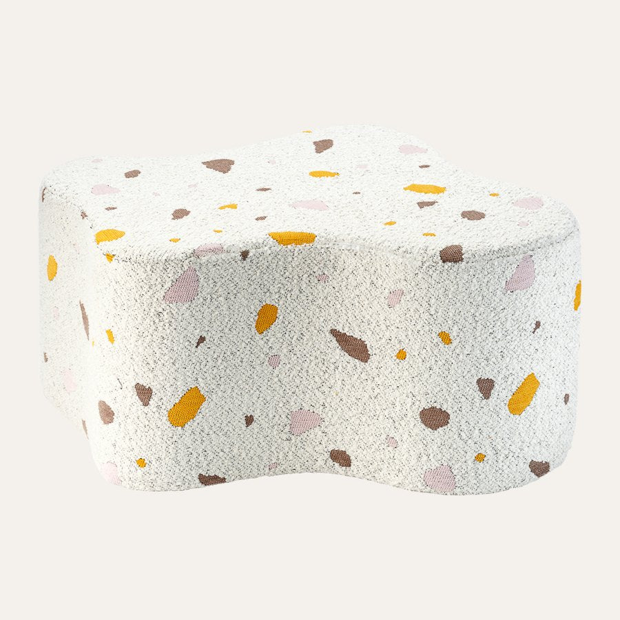 Wigiwama Wolkenpoef met Terrazzo print in Marble