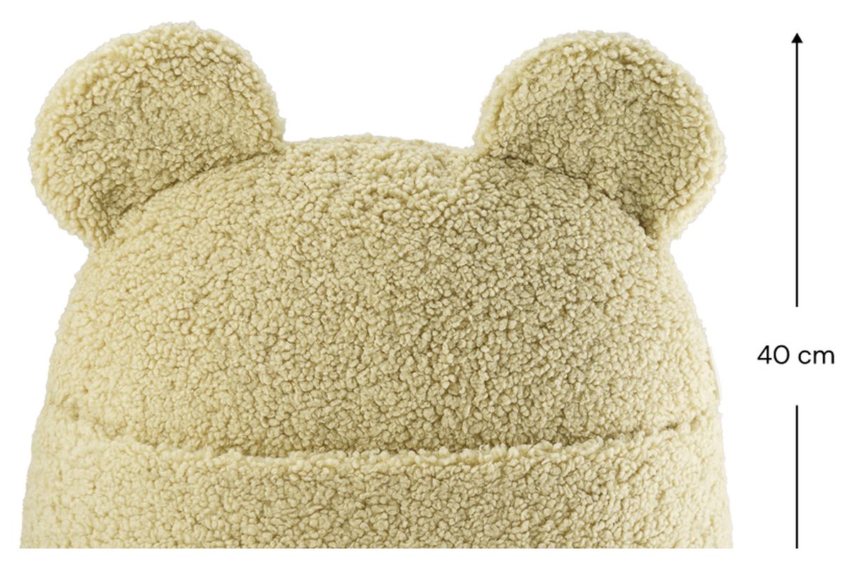Afmetingen Wigiwama Kussen Matcha: 42 cm breed, 22 cm diep, 40 cm hoog