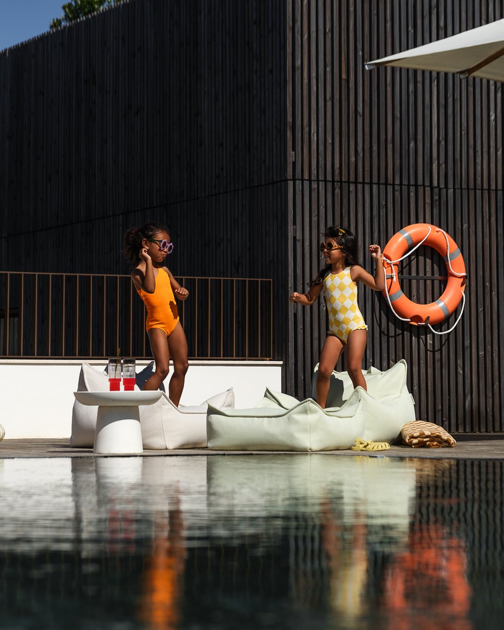 Wigiwama Outdoor-Sitzsack Terra in een kinderkamer
