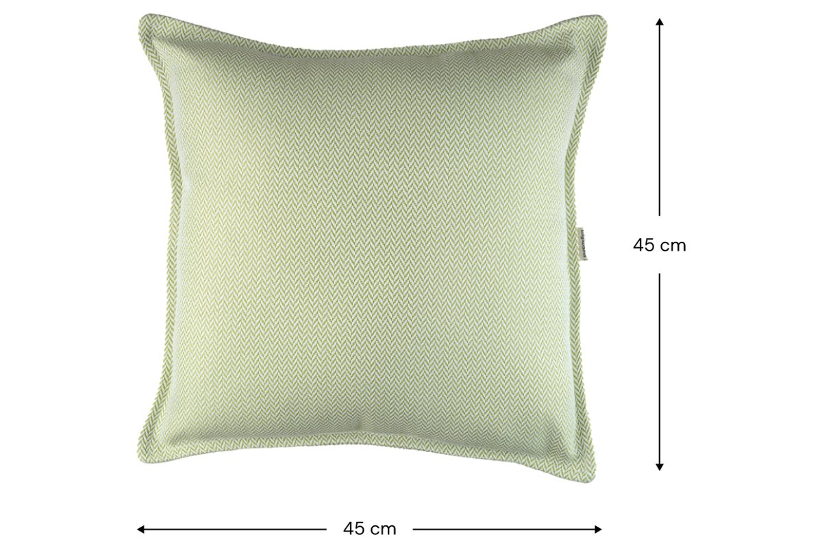 Afmetingen Wigiwama Square Outdoor-Kissen Herba: 45 cm breed, 16 cm diep, 45 cm hoog