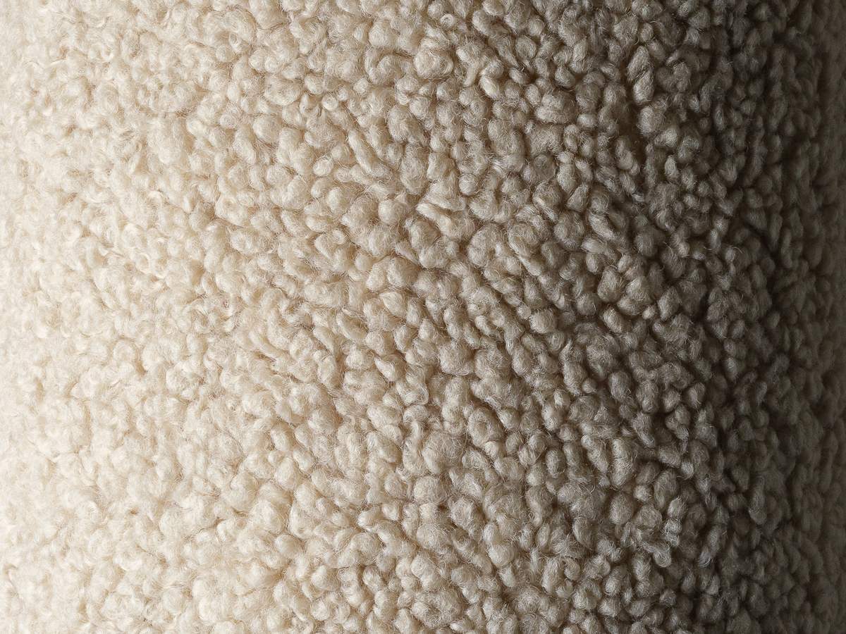 Teddy van dichtbij — Wigiwama Teddy Stoff-Sitzsack + Pouf-Set Keks