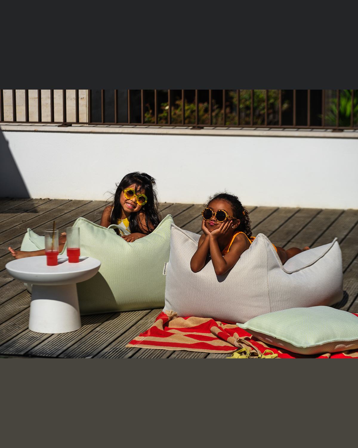 Kenmerken Wigiwama Outdoor-Set Sitzsack + Pouf Terra