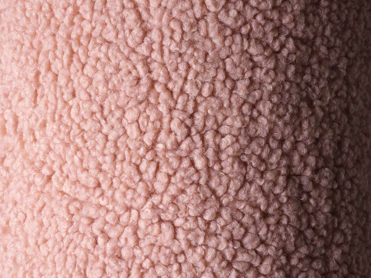 Teddy van dichtbij — Wigiwama Set Teddybär-Sitzsack + Pouf Guave