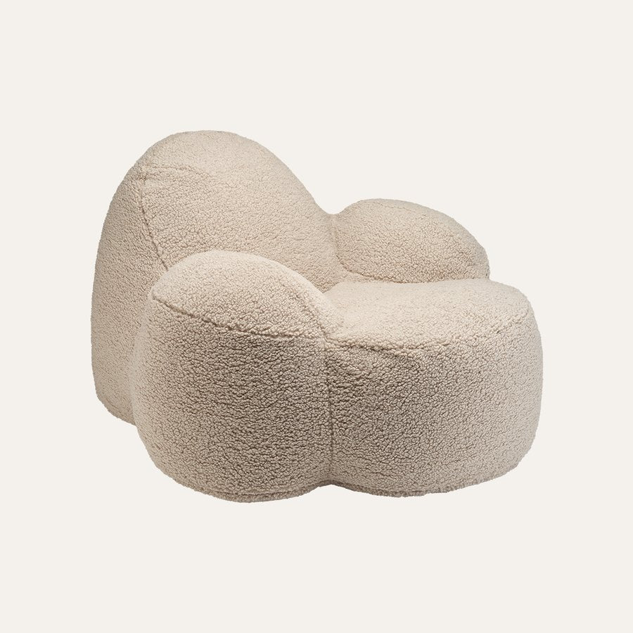 Teenage Armchair Momo Chair in Teddy fabric - beige