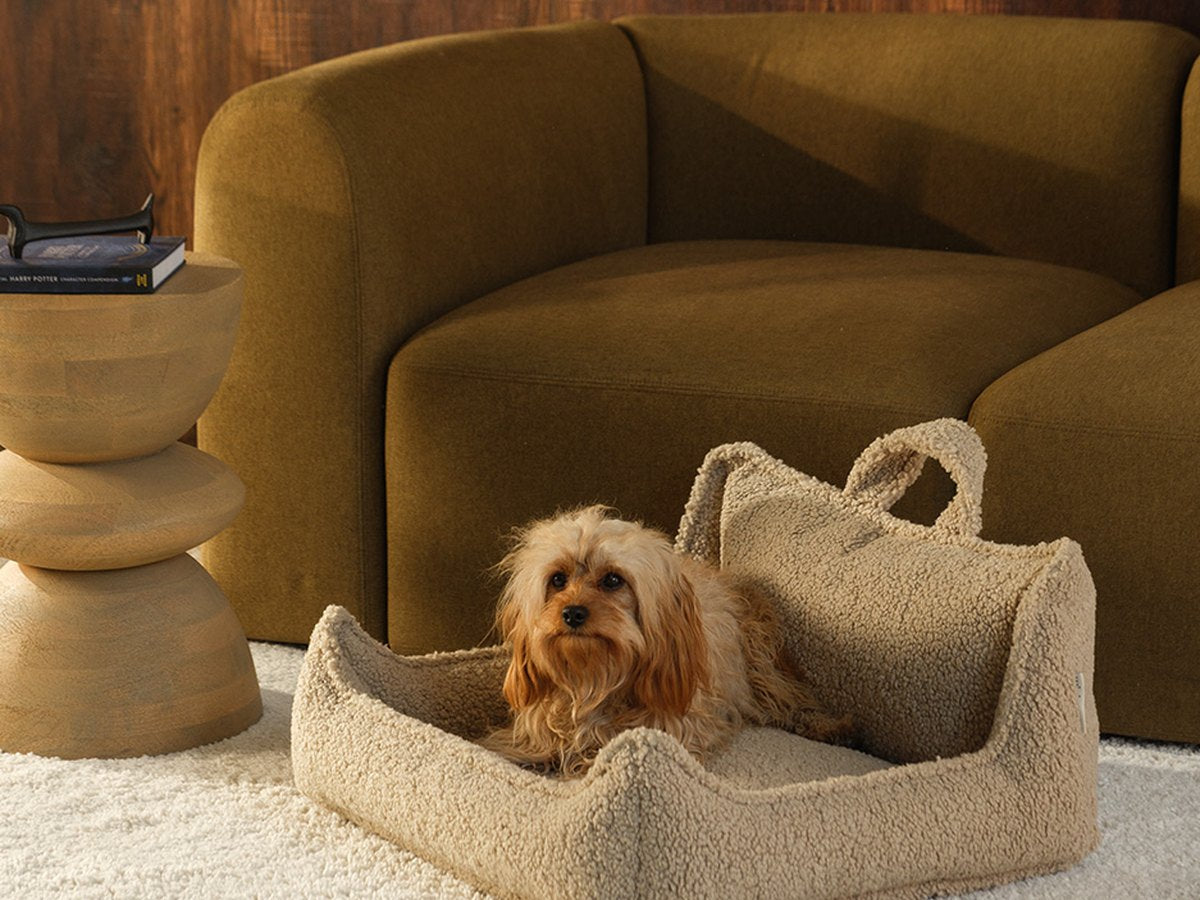 De Wigiwama Pet Club Chair hondenmand Beige - M